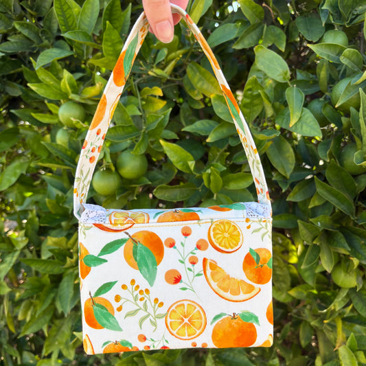 Lace Satchel Bag: Oranges