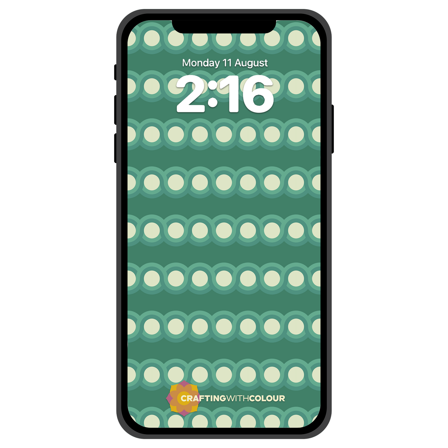 Phone Wallpaper - Emerald Flow