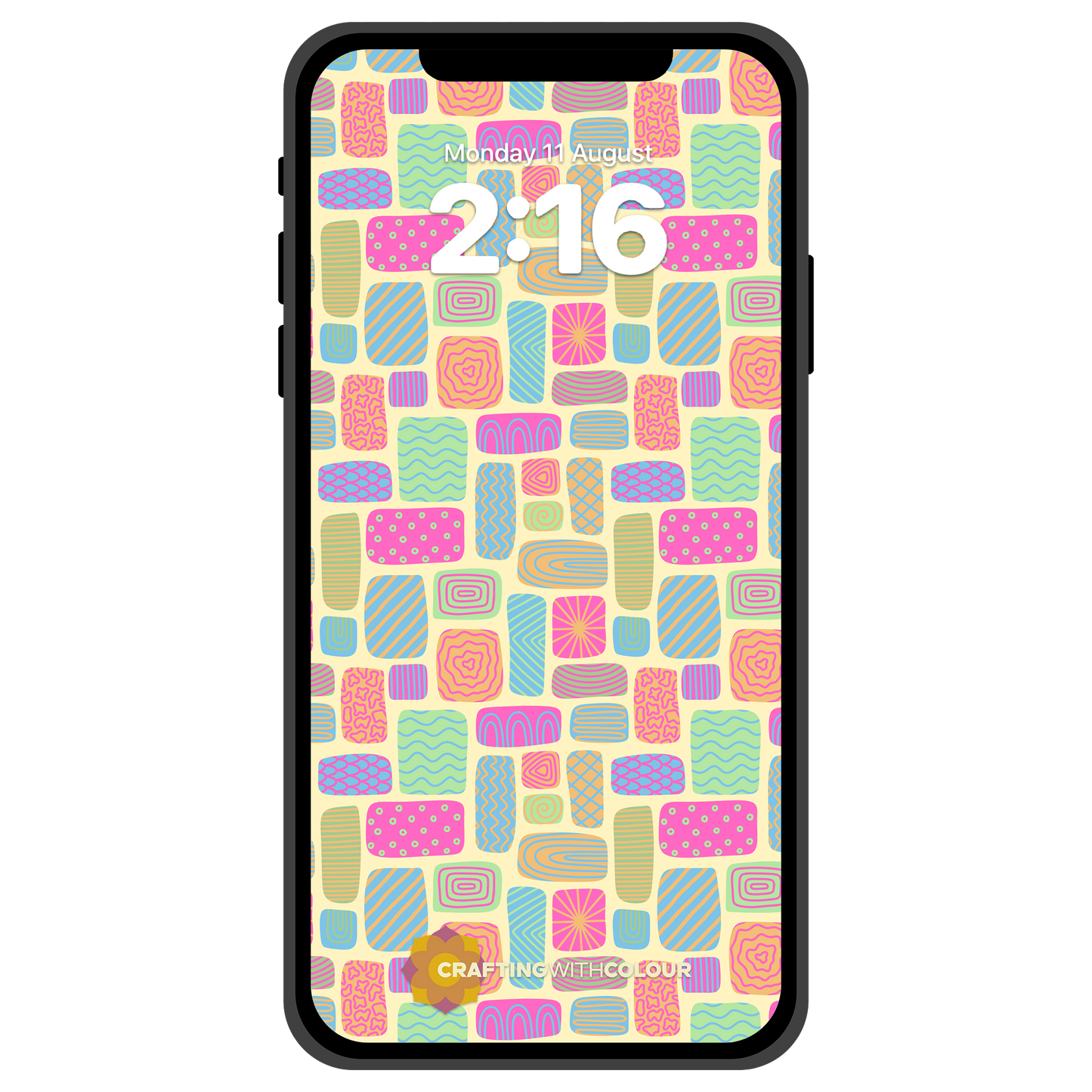 Phone Wallpaper - Happy Shapes