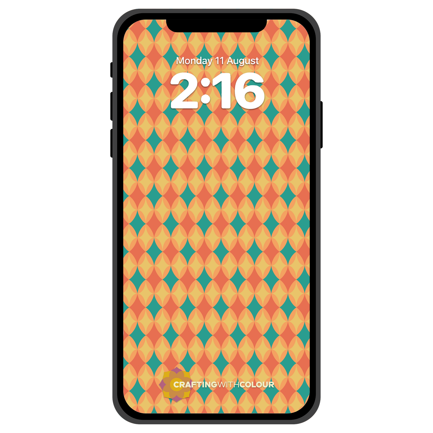 Phone Wallpaper - Mid-Century Sparkle