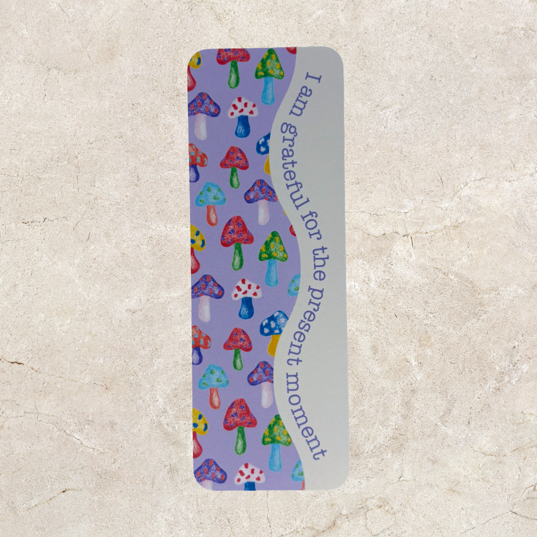 Affirmation Bookmark - Purple Mushroom