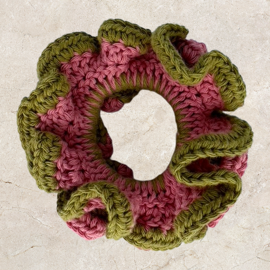 Layered Crochet Scrunchie