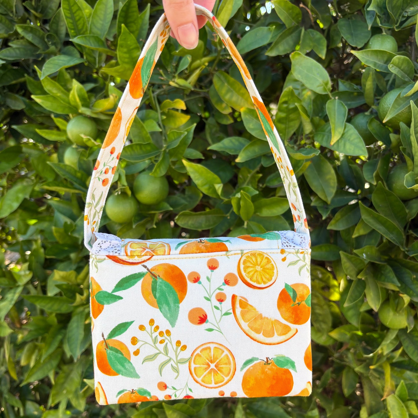 The Gigi Mini Handbag: Oranges [1]