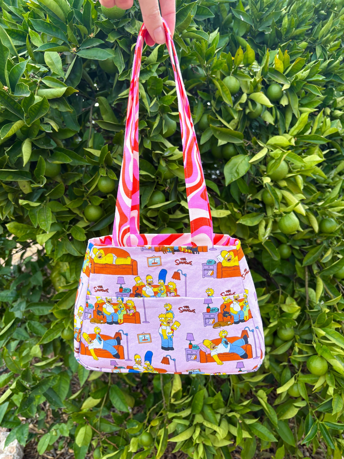 Reversible Bag: Groovy Simpsons
