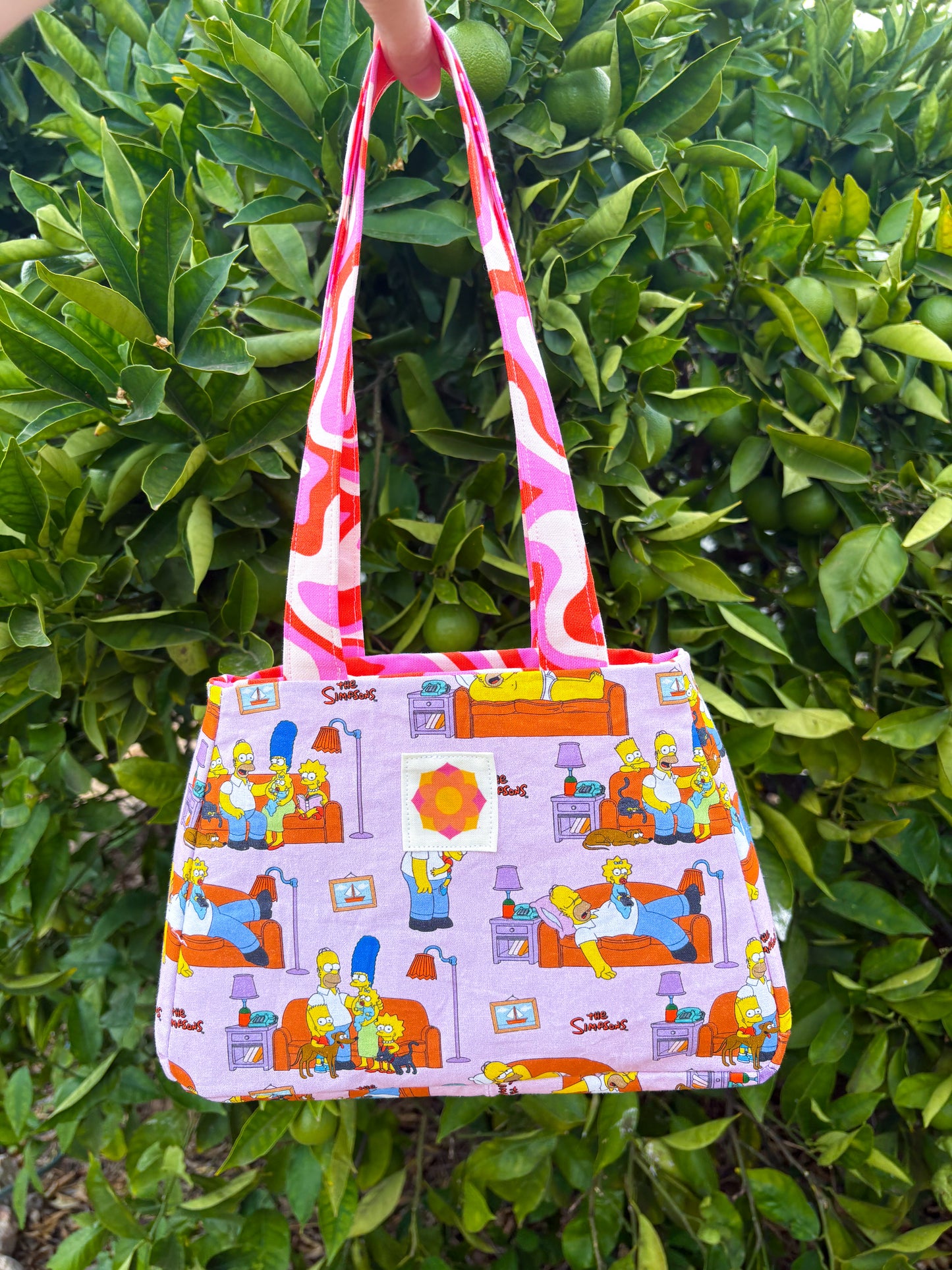 Reversible Bag: Groovy Simpsons