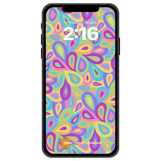 Phone Wallpaper - Colour Drops