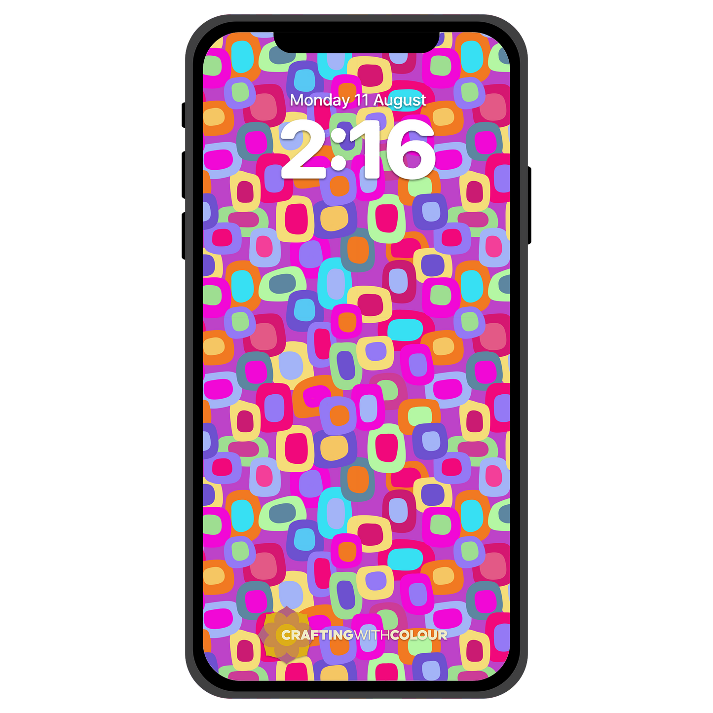 Phone Wallpaper - Colourful Groove