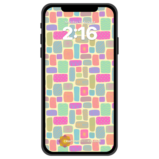 Phone Wallpaper - Happy Shapes