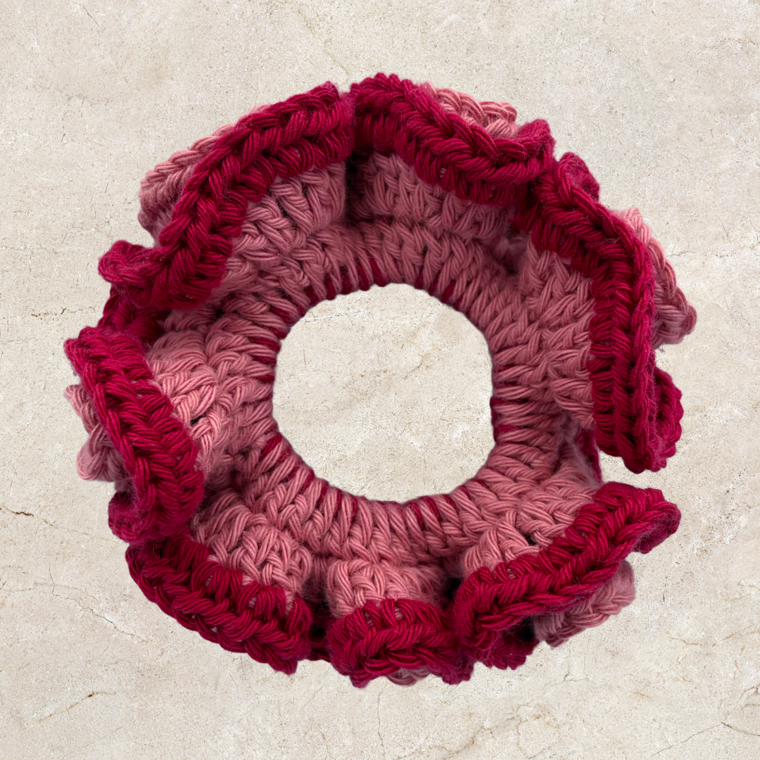 Layered Crochet Scrunchie