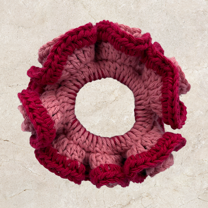 Layered Crochet Scrunchie