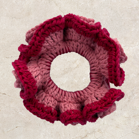 Layered Crochet Scrunchie