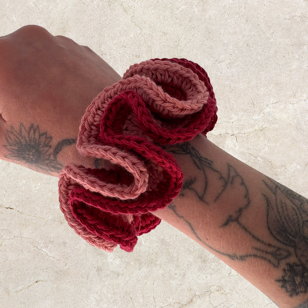 Layered Crochet Scrunchie