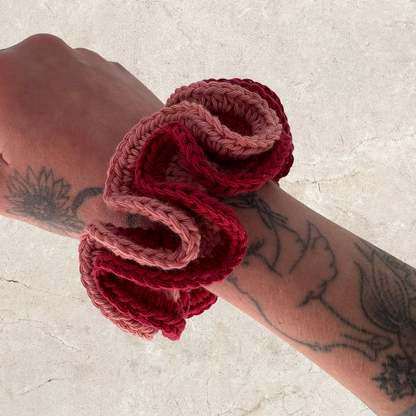 Layered Crochet Scrunchie