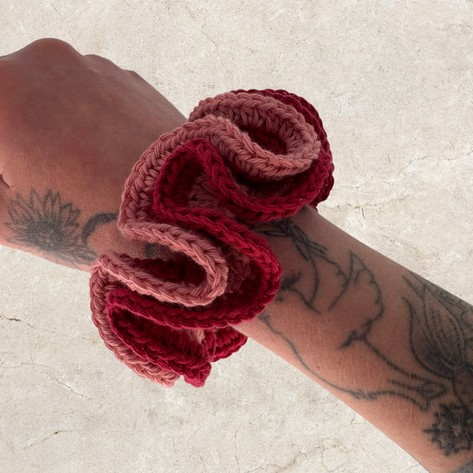 Layered Crochet Scrunchie