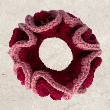 Layered Crochet Scrunchie