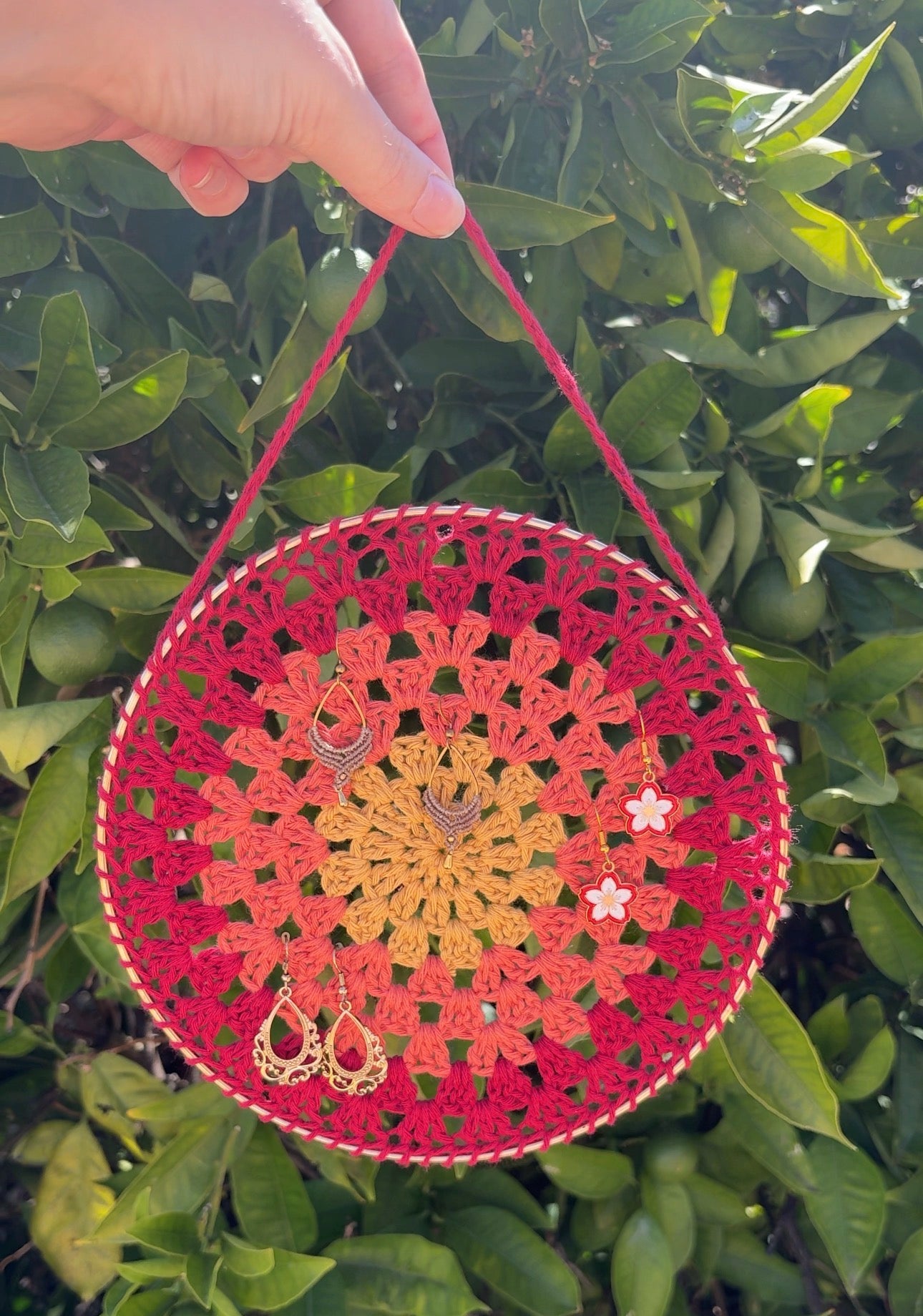 Crochet Earring Display