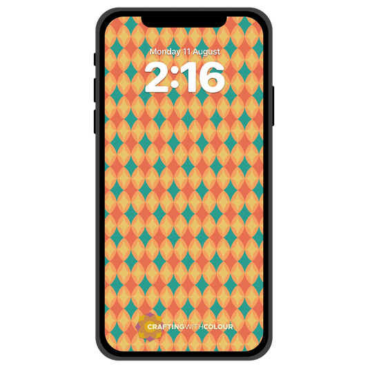 Phone Wallpaper - Mid-Century Sparkle