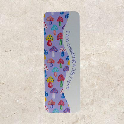 Affirmation Bookmark - Purple Mushroom