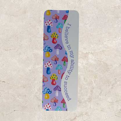 Affirmation Bookmark - Purple Mushroom