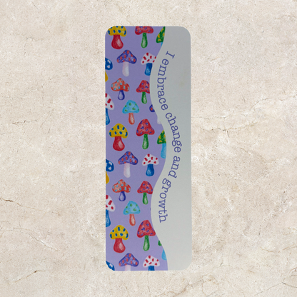 Affirmation Bookmark - Purple Mushroom
