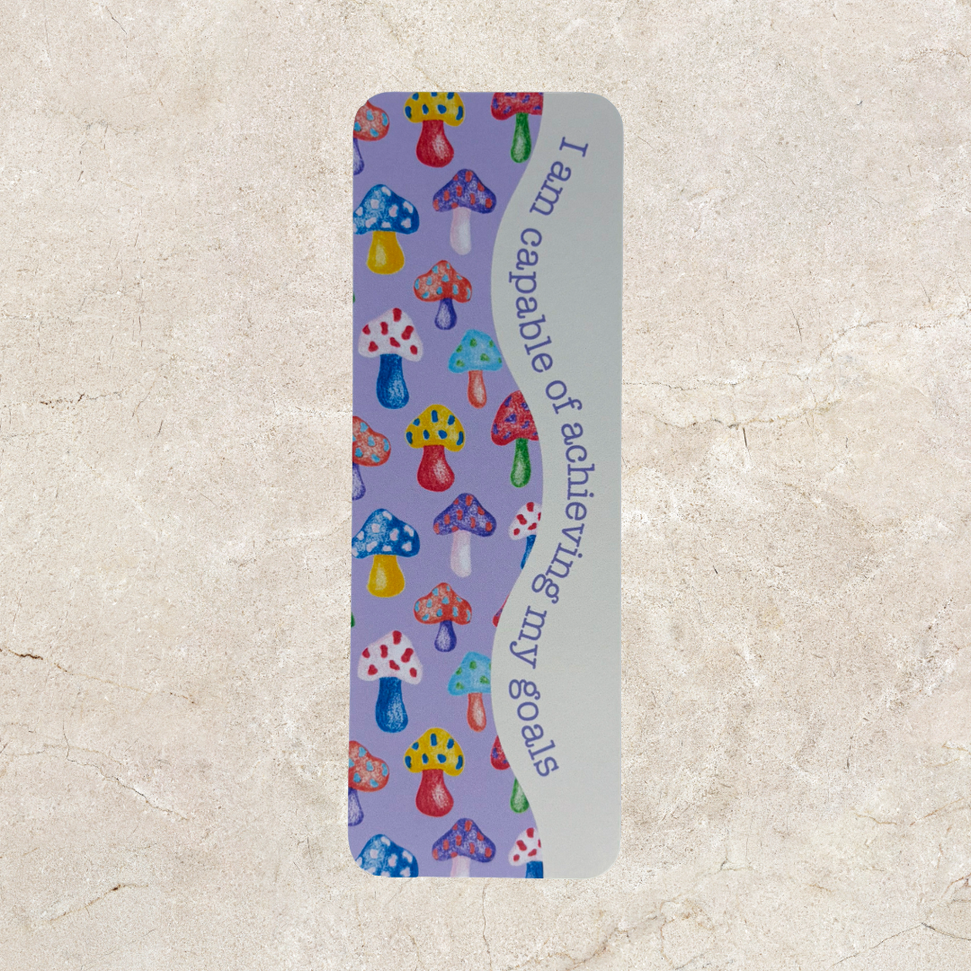 Affirmation Bookmark - Purple Mushroom