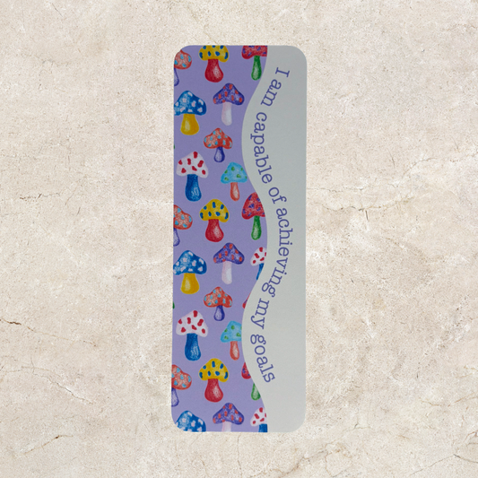Affirmation Bookmark - Purple Mushroom