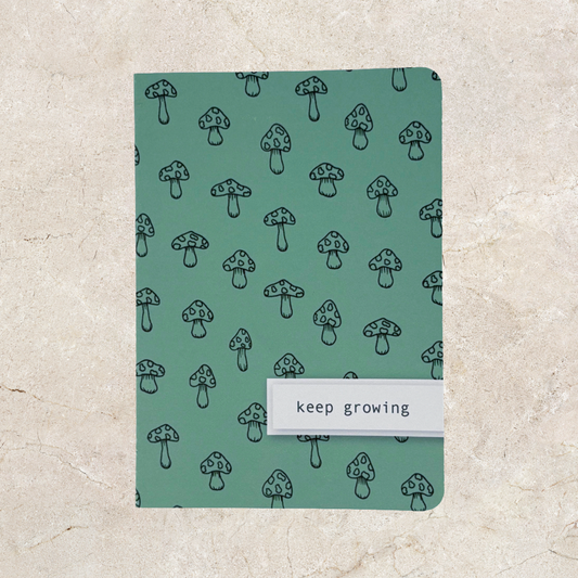 'Keep Growing' Card - Green Mushroom