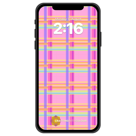 Phone Wallpaper - Sugar Plaid