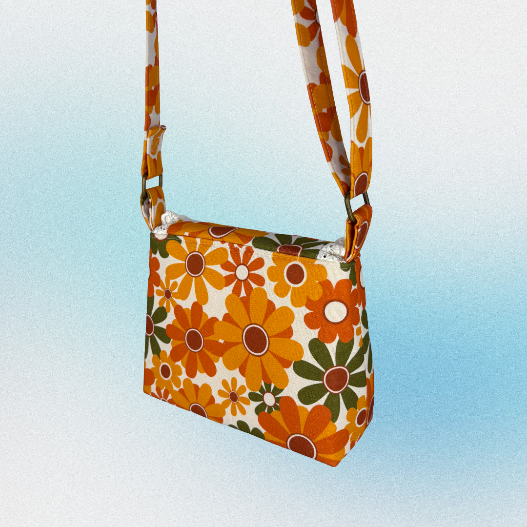 The Phoebe Bag: Orange Flowers [1]