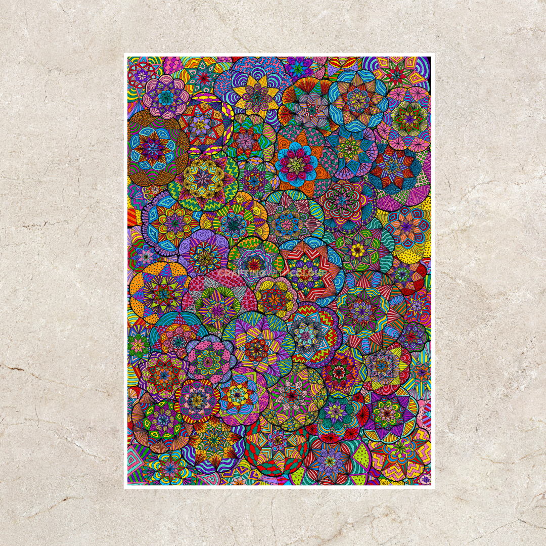 Colourful Mandalas Print