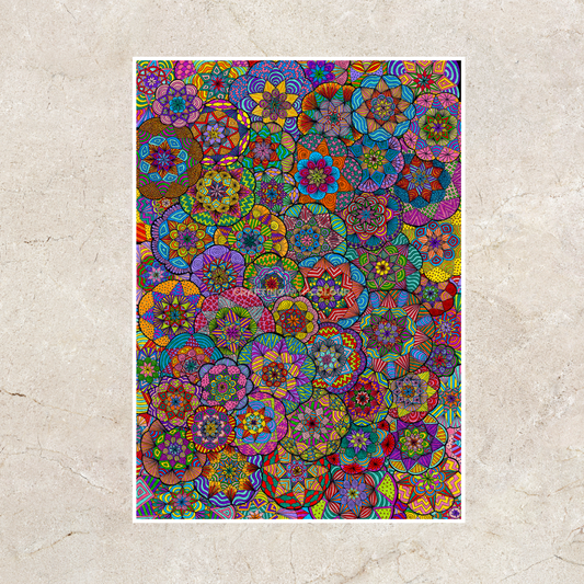 Colourful Mandalas Print
