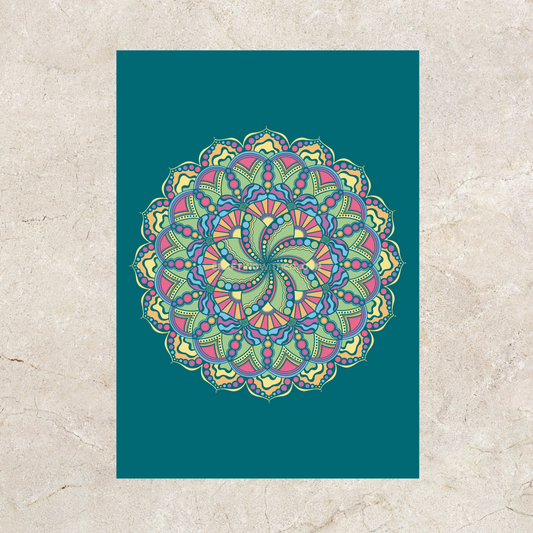 Rainbow Mandala Print