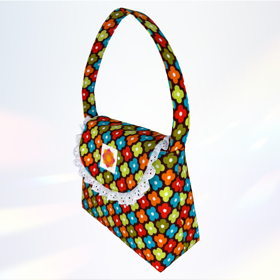 The Phoebe Bag: Retro Colourful Flowers [2]