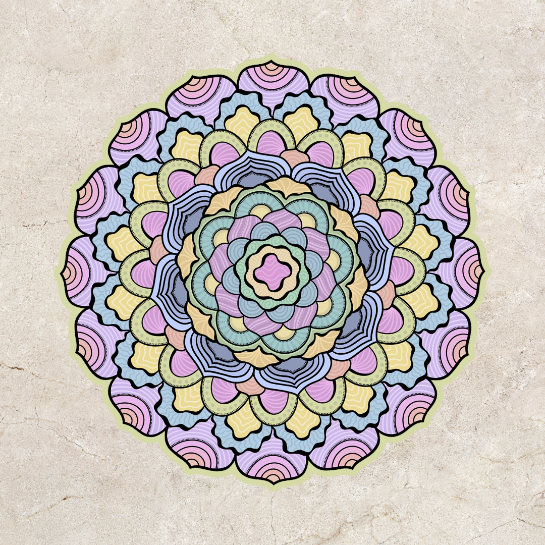 Rainbow Mandala Sticker