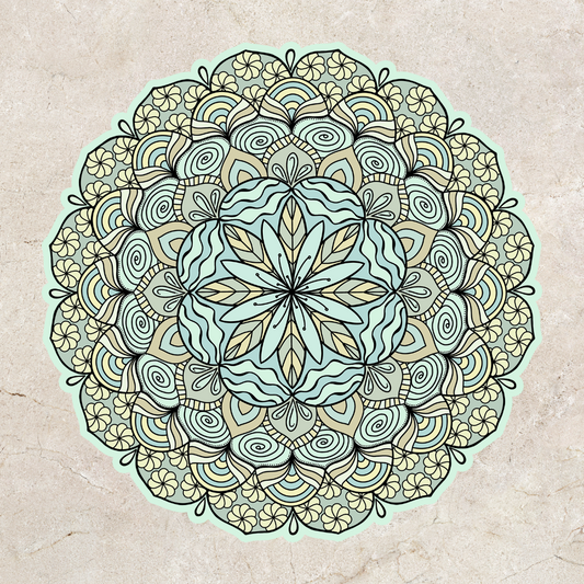 Blue Mandala Sticker