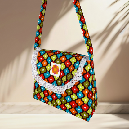 The Phoebe Bag: Retro Colourful Flowers [1]