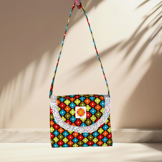 The Phoebe Bag: Retro Colourful Flowers [1]