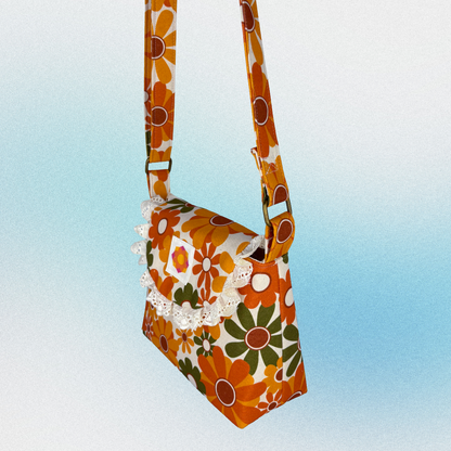 The Phoebe Bag: Orange Flowers [1]