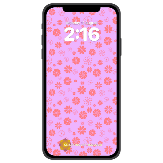 Phone Wallpaper - Warm Petals