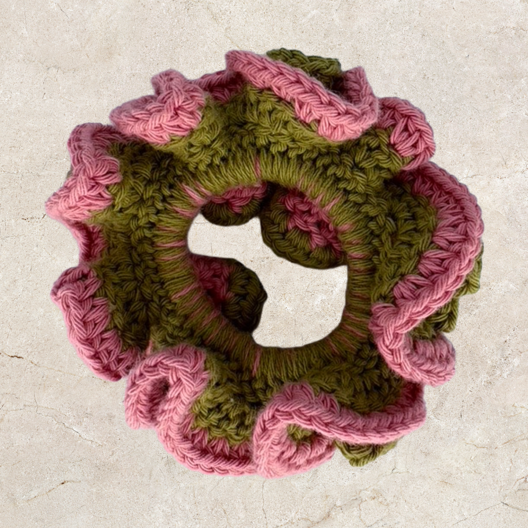 Layered Crochet Scrunchie